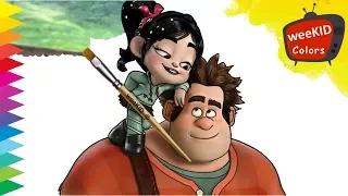 Coloring Wreck It Ralph 2 | Ralph Breaks the Internet | Colouring Book Pages for Kids