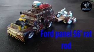 Ford 56' hot wheels rat rod custom