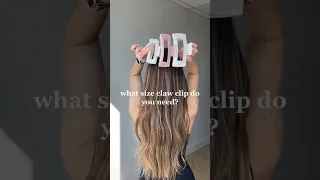 Claw clip sizes for all hair types. Which one do you need?