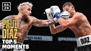 DRAMATIC EARLY KNOCKDOWN! Top 5 Moments From Jake Paul vs. Nate Diaz