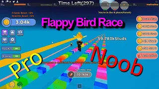 The Flappy Bird Race Experience (Noob to pro)