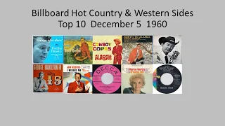 Billboard Top 10, Hot Country & Western Sides, Dec. 5 1960