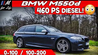 BMW M550d Touring | Schneller als ein BMW E46 M3! | 460 PS anstatt 381 PS | 0-100 | 100-200