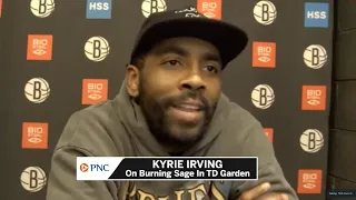 Kyrie Irving Shares Explanation For Burning Sage Inside TD Garden