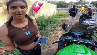 Ladki ne Sabko Chhod diya Zx10r ke liye!!|Zx10r ka Pyaar|Z900 Rider