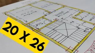 20 x 26 HOUSE PLAN II 20*26 GHAR KA NAKSHA II SMALL HOME DESIGN