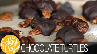 Salted Caramel Homemade Vegan Christmas Turtles | Perfect Holiday Dessert | The Edgy Veg