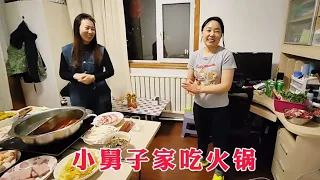 It was a 5-hour drive to Dalian  my brother-in-law arranged to have hot pot  and the family reunion