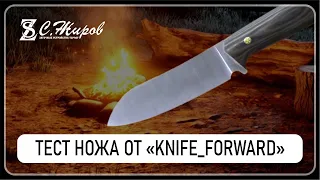 Тест ножа от "Knife_forward". Много микроскопа. Заточка на Профиль К03 Pro.