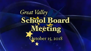 October 15, 2018 Board Meeting