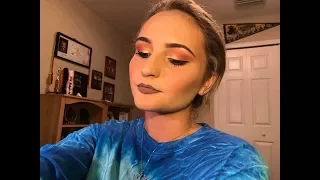 GRWM! Peach Crease with a Pop Of Royal Blue And Green!