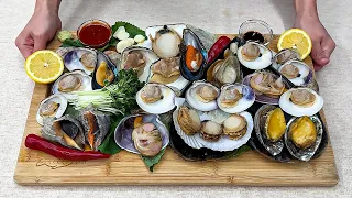 모듬조개찜 먹방 준비과정 영상 STEAMED CLAM PLATTER Preparation process