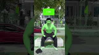 He transforms into Hulk 😀#shorts TikTok