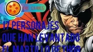 TOP - 17 personajes que han levantado el martillo de thor !! MARVEL