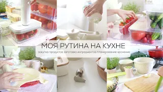 МОЯ РУТИНА НА КУХНЕ| закупка продуктов, заготовка ингредиентов, планирование, хранение