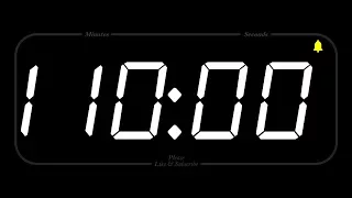 110 MINUTE - TIMER & ALARM - 1080p - COUNTDOWN