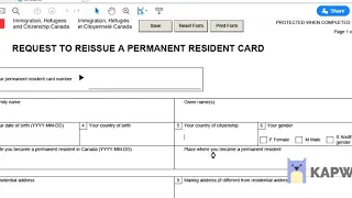 Imm 5531  Reissue a Permanent Resident Card PR Card Canada