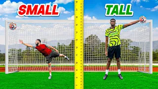 Tall vs Small Footballers