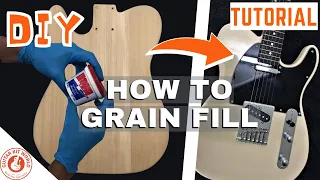 Grain filling the body | TE Guitar Kit
