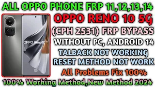 Oppo Reno 10 5g Frp Bypass Without pc android 14/New security 2024/Gsm Devil/Cph2531 Google Account
