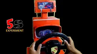 How To Make Porsche Gaming Steering From Cardboard