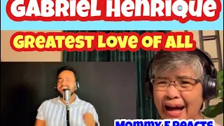 GABRIEL HENRIQUE - Greatest Love of All (Whitney Houston) | Mommy E Reacts