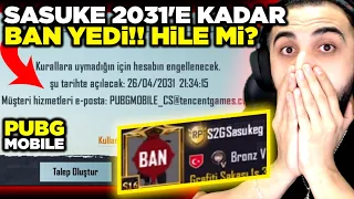 SASUKE'NİN HESABI BANLANDI!! 😮 10 YIL BAN YEDİ!! NEDEN? | PUBG MOBILE