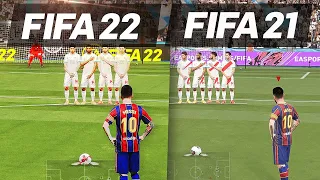 FIFA 22 vs FIFA 21-  NEXT GEN COMPARISON | How much has it changed?