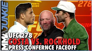 Paulo Costa, Luke Rockhold Scare Dana White At Faceoff | UFC 278