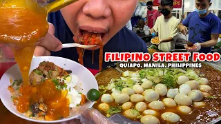 Filipino Street Food | Famous Sotanghong, Legendary Palabok in Quiapo, Manila, Philippines