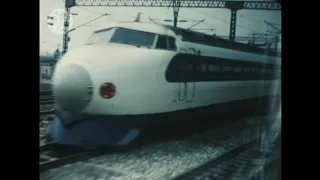 1968 - Japan - Shinkansen Train - Osaka - Tokyo - 1960s - 8mm - Tokio - Zug