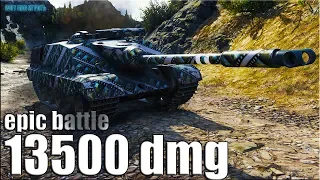 ЭПИК ЛРНщик 13к урона ✅ World of Tanks AMX 50 Foch 155 лучший бой