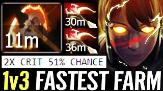 🔥 11min Fury Marci 1vs3 Fastest Farm — 2x Crit 51% Chance Strongest Waifu Carry Dota 2 Pro