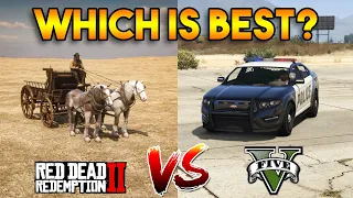 GTA 5 COP CAR VS RDR 2 COP CAR : WHICH IS BEST?