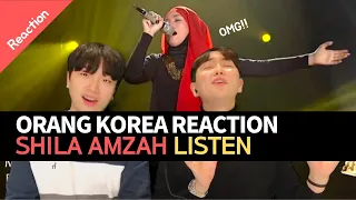 [Malaysia] Korean reaction Shila amzah - Listen (In China)