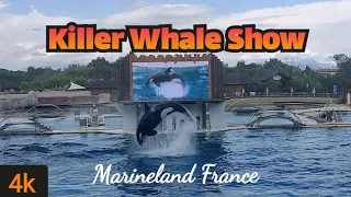 [4k] Spectacular Killer Whale Show [FULL] at Marineland, Antibes, France | Orca show| french riviera