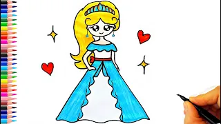 Güzel Prenses Nasıl Çizilir? 👸 Prenses Çizimi - Elsa Çizimi - How To Draw a Princess