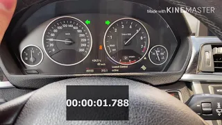 BMW 320i F30 N20 0 to 100 km/h