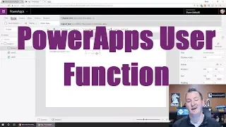 PowerApps User Function and intro to Office 365 User connector