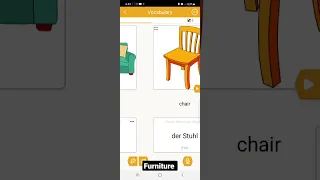 Learn German for begginers ( furniture : Möbel)