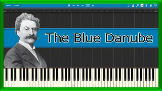 THE BLUE DANUBE 🔷 Johann Strauss 🎼 (PIANO TUTORIAL) 🎹 #1