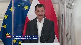 ZIB Spezial Keine Impfpflicht für Schwangere Gesundheitsminister Wolgfang Mückstein  So., 16.1.2022