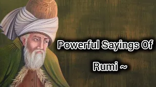 Best Rumi Quotes On Life || Sayings Of Rumi ||  Rumi Quotes In English