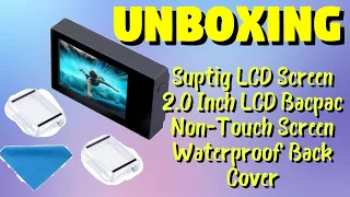 Suptig_LCD Screen 2_Inch LCD BacPac Non-Touch Screen Waterproof Back Cover_UNBOXING