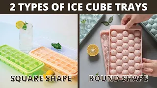 2 Types of Ice Cube Trays Square and Round Shape 😍😍 | Unboxing and Review | Wide Traders