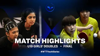 Saini/Ghorpade vs Tsai/Huang | U19 GD Final | WTT Youth Star Contender Vila Nova de Gaia 2022