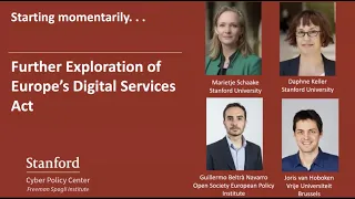 Further Exploration of Europe’s Digital Services Act