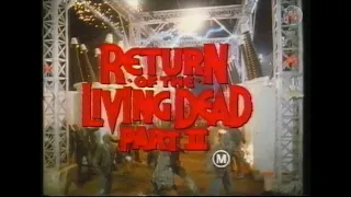 Return Of The Living Dead Part II (1987) - VHS Trailer [Roadshow Home Video]