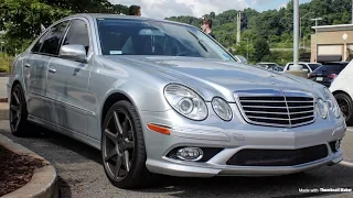 Mercedes E550 with Muffler Delete Tunnel Runs!