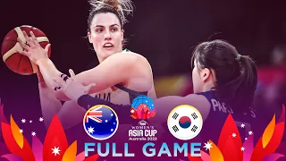 Australia v Korea | Full Basketball Game | FIBA Women's Asia Cup 2023 - Division A